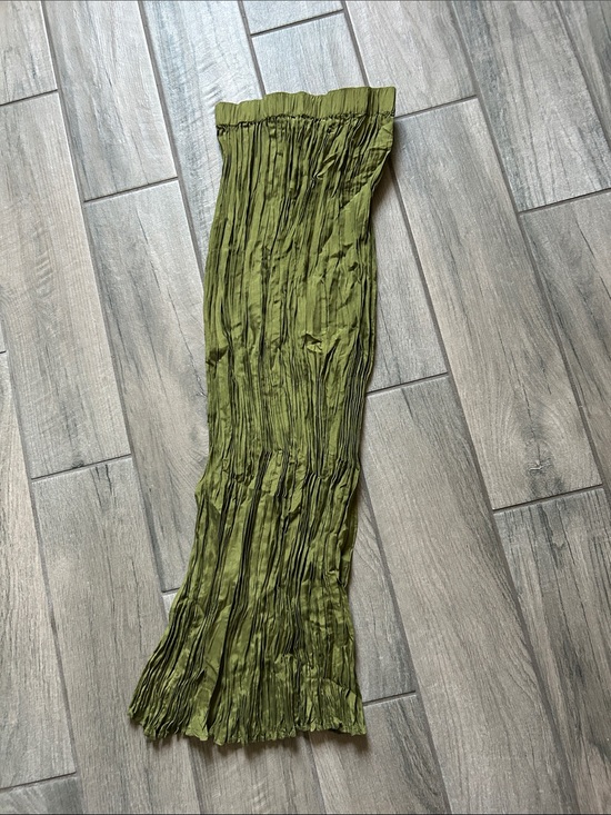 & Other Stories Dresses & Skirts - & Other Stories Olive-Tone Crinkled Maxi Skirt